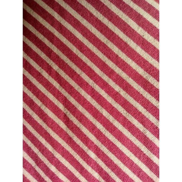 LOGO by Lori Goldstein Pink Striped Asymmetrical Hem Cotton Modal Top Size 2X - Picture 7 of 8